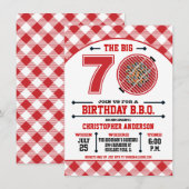 Invitation au barbecue pour les 70 ans (Devant / Derrière)