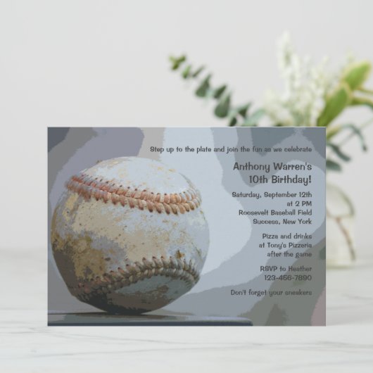 Invitation au baseball (Debout devant)