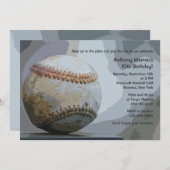 Invitation au baseball (Devant / Derrière)