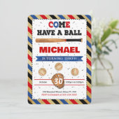 Invitation au baseball (Debout devant)