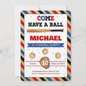 Invitation au baseball (Devant)