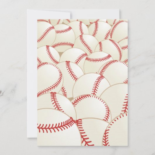 Invitation au baseball (Dos)