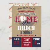 Invitation au baseball (Devant / Derrière)