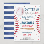 Invitation au baseball (Devant / Derrière)