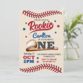 Invitation au baseball 1er premier anniversaire (Debout devant)