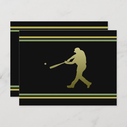 Invitation au Baseball Party (Devant / Derrière)