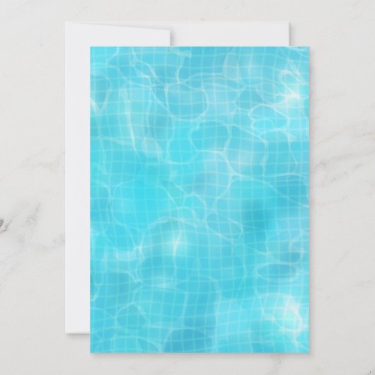 Invitation au Baseball Pool Party (Dos)