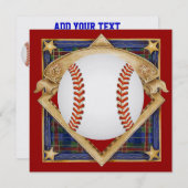 Invitation au baseball - SRF (Devant / Derrière)