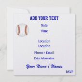 Invitation au baseball - SRF (Dos)