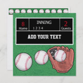 Invitation au baseball - SRF (Devant / Derrière)