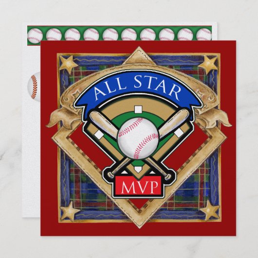 Invitation au baseball - SRF (Devant / Derrière)