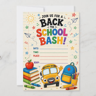 Invitation au Bash de la rentrée scolaire Bus et L