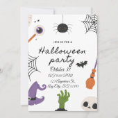 Invitation au Bash Halloween Vintage (Devant)