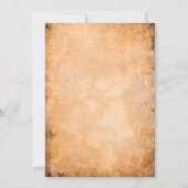 Invitation au BBQ d'automne, Fête de barbeque d'au (Dos)