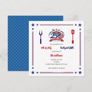 Invitation au BBQ de jardin pour le 250e anniversa