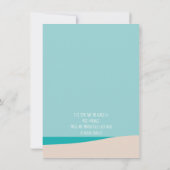 Invitation au Beach Bachelorette Party (Dos)