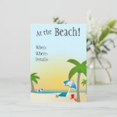 Invitation Au Beach !invitation (Debout devant)