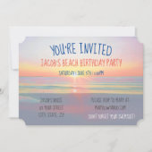 Invitation au Beach Sunrise Party (Devant)