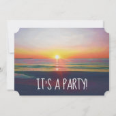 Invitation au Beach Sunrise Party (Dos)