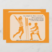 Invitation au beach-volley (Devant / Derrière)