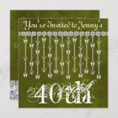 Invitation au Beurre-papillon 40e anniversaire (Devant / Derrière)