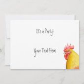 Invitation au Big Rooster Party (Dos)