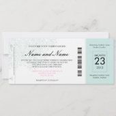 Invitation au billet d'avion Mariage (Devant)