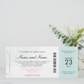 Invitation au billet d'avion Mariage (Debout devant)