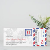 Invitation au billet d'avion Pass Airmail (Debout devant)