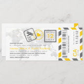 Invitation au billet d'avion Pass Airmail (Devant / Derrière)