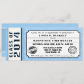 Invitation au Billet de la Fête des Bleus et Noirs (Devant / Derrière)