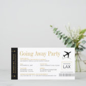 Invitation au billet de la Passe d'embarquement de (Debout devant)