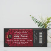 Invitation au billet de parti doré (Debout devant)