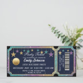 Invitation au billet d'or de la fête (Debout devant)