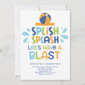 Invitation Au Blast Pool (Devant)