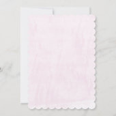 Invitation Au bord de la mer Petite Sirène 1er anniversaire (Dos)