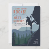 Invitation Au Bord | Escalade Kids Rock fête d'anniversaire (Devant)