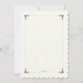 Invitation au bouquet de printemps (Dos)