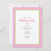 Invitation au bouquet floral rose Plum doux (Dos)