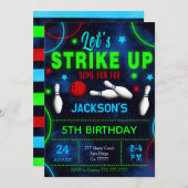 Invitation au bowling (Devant / Derrière)