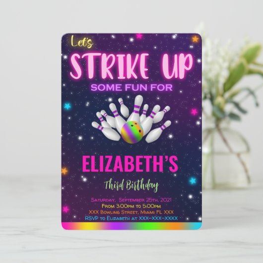 Invitation au bowling (Debout devant)