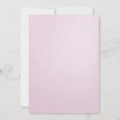 Invitation au brunch au champagne Pretty Pink Rose (Dos)