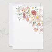 Invitation au brunch bébé floral (Dos)