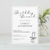 Invitation au Brunch d'Anniversaire pour Femmes (Debout devant)