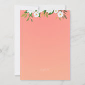 Invitation au brunch d'après mariage (Dos)