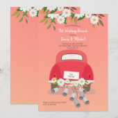 Invitation au brunch d'après mariage (Devant / Derrière)