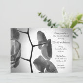 Invitation au brunch d'après mariage avec orchidée (Debout devant)