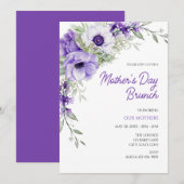 Invitation au brunch de la fête des Mères (Devant / Derrière)