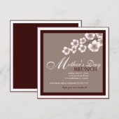 Invitation au brunch de la fête des mères de Cherr (Devant / Derrière)