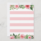 Invitation au brunch de la Fête des mères de fleur (Dos)